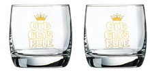 Load image into Gallery viewer, Old Guys Rule Whiskey Glass Set 2-Pack
