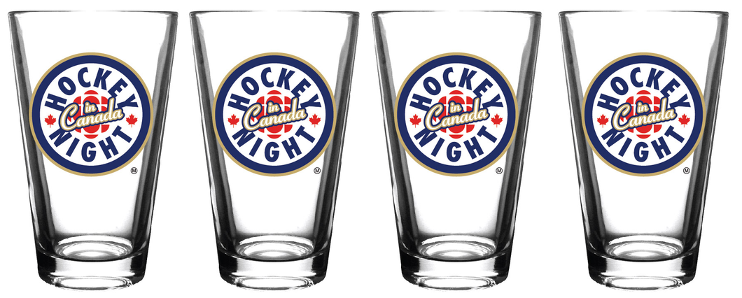 Hockey Night In Canada 4-Pack Pint Glass Set