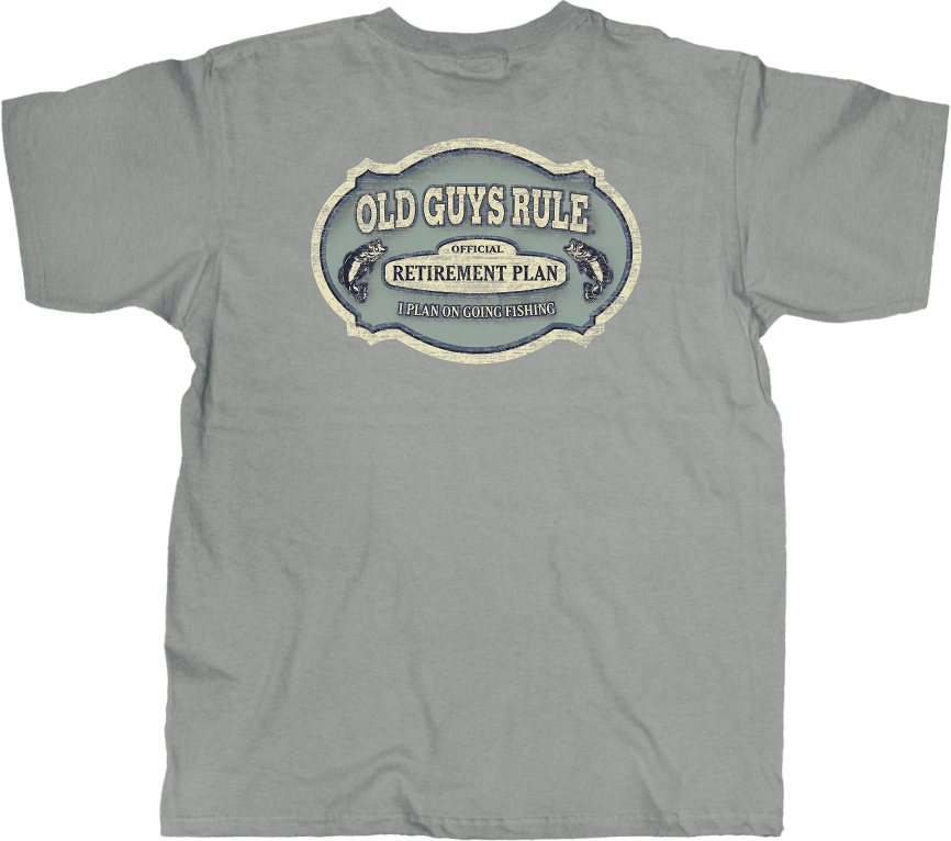 Old Guys Rule Retirement Badge Men's T-Shirt