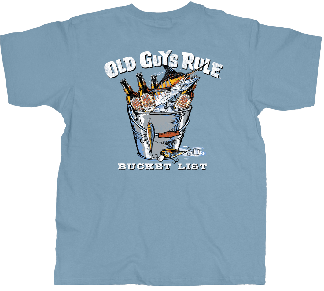 Old Guys Rule Bucket List Men's T-Shirt