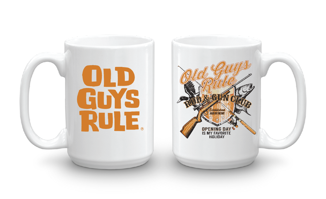 Old Guys Rule Rod & Gun Club 15oz Mug