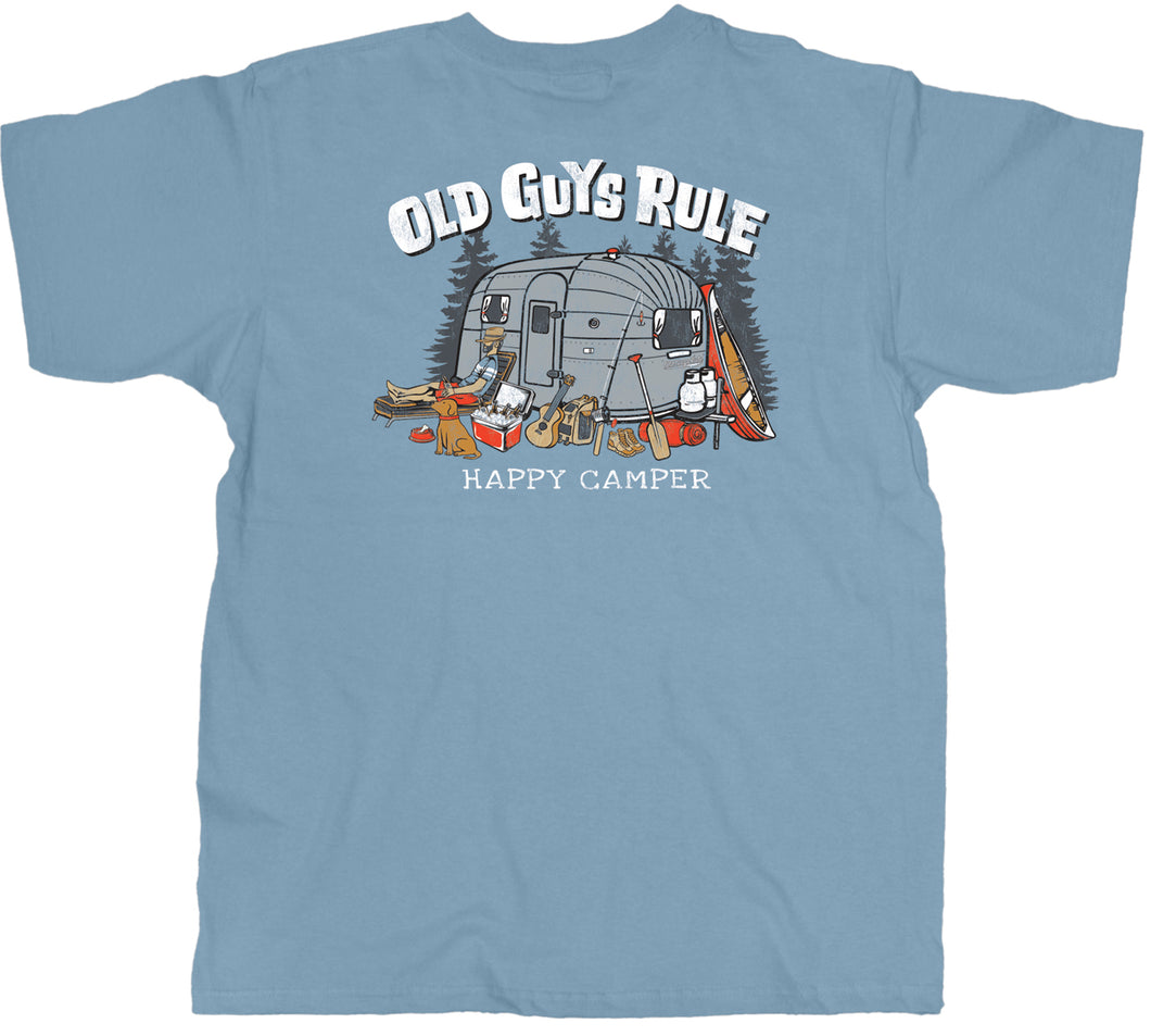 Old Guys Rule Happy Camper Men's T-Shirt