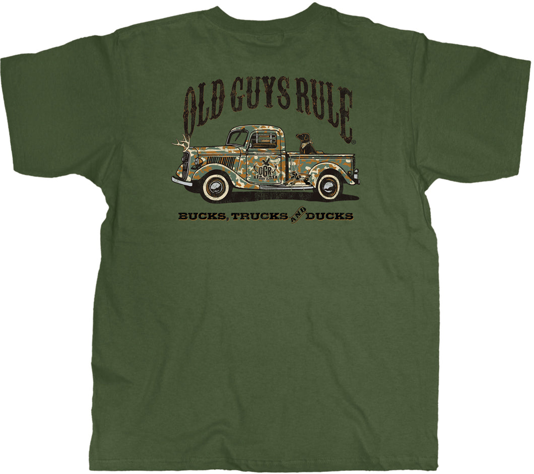 Old Guys Rule Camo Truck Men's T-Shirt